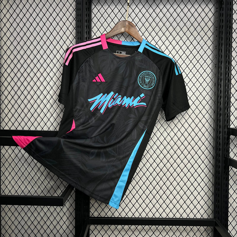 Camisa Inter Miami Edição Especial 24/25 - Torcedor Masculina Preta, Azul e Rosa - Camisa de Time Oficial - Buyit