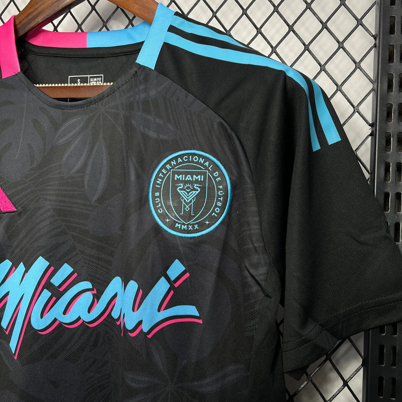 Camisa Inter Miami Edição Especial 24/25 - Torcedor Masculina Preta, Azul e Rosa - Camisa de Time Oficial - Buyit