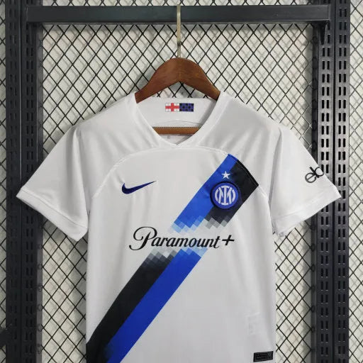 Camisa Inter de Milão Away 23/24 - Torcedor Infantil Branca - Camisa de Time Oficial - Buyit