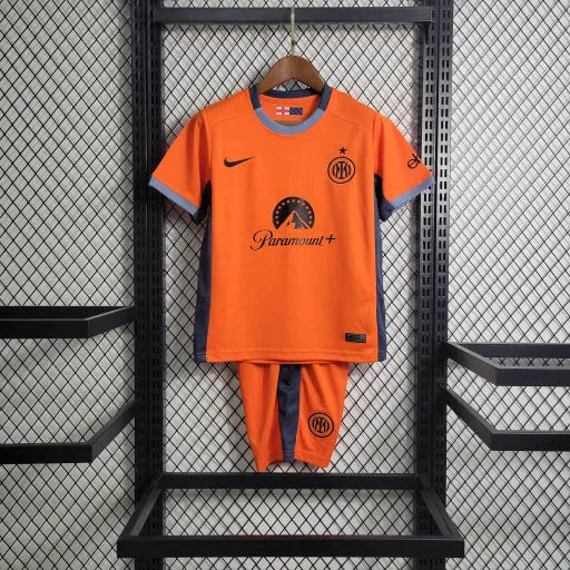 Camisa Inter de Milão Away II 23/24 - Torcedor Infantil Laranja - Camisa de Time Oficial - Buyit