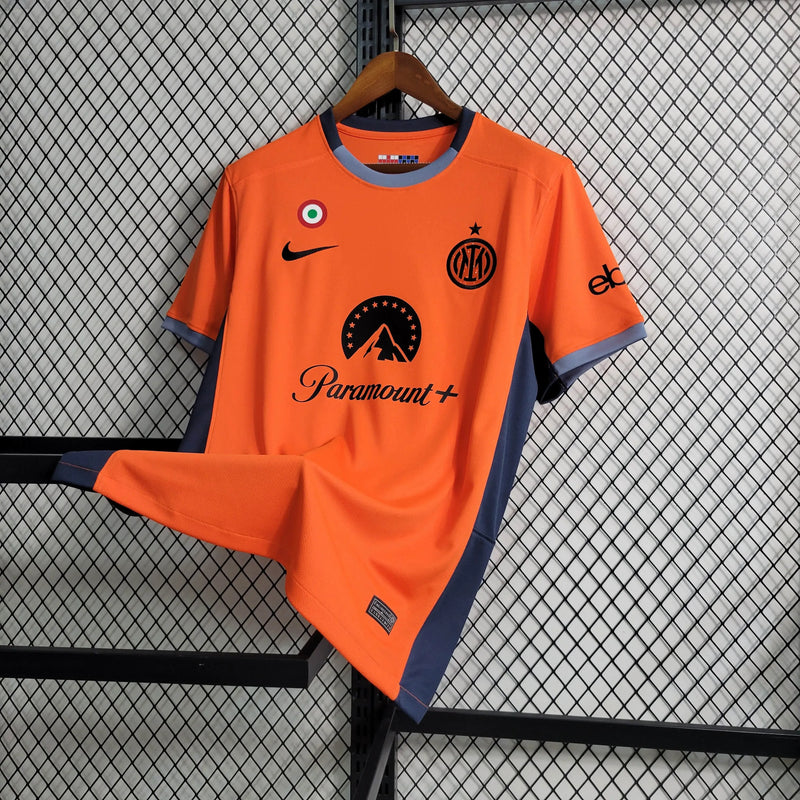 Camisa Inter de Milão Away II 23/24 - Torcedor Masculina Laranja - Camisa de Time Oficial - Buyit