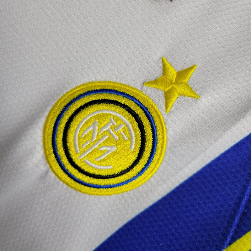 Camisa Inter de Milão Retrô Away 1997/1998- Torcedor Masculina Branca - Camisa de Time Oficial - Buyit