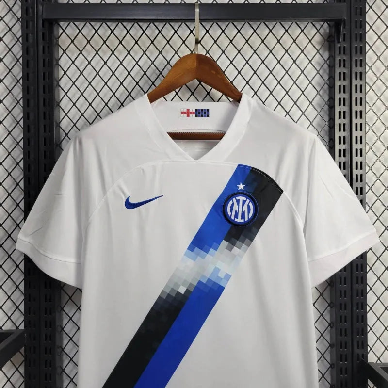 Camisa Inter de Milão Away 23/24 - Torcedor Masculina Branca + Patrocínio Tartarugas Ninja - Camisa de Time Oficial - Buyit