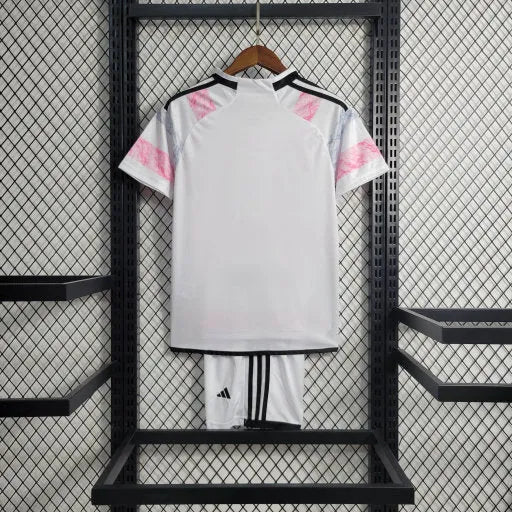 Camisa Juventus Away 23/24 - Torcedor Infantil Branca e Rosa - Camisa de Time Oficial - Buyit