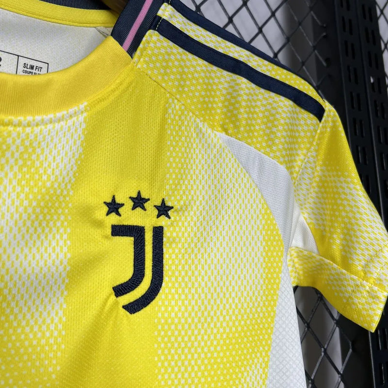 Camisa Juventus Away 24/25 - Torcedor Infantil Amarela - Camisa de Time Oficial - Buyit