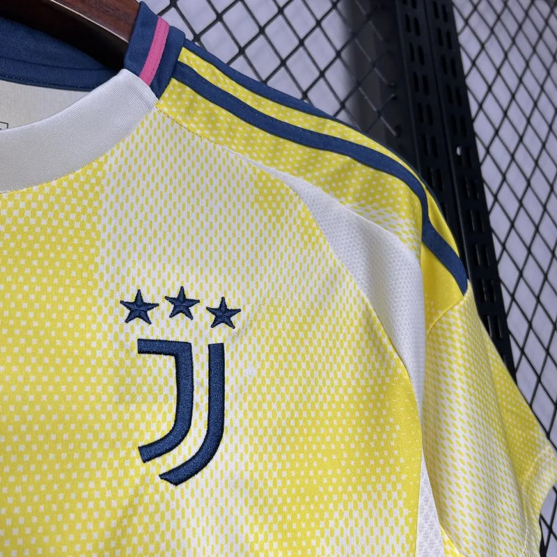 Camisa Juventus Away 24/25 - Torcedor Masculina Amarela - Camisa de Time Oficial - Buyit