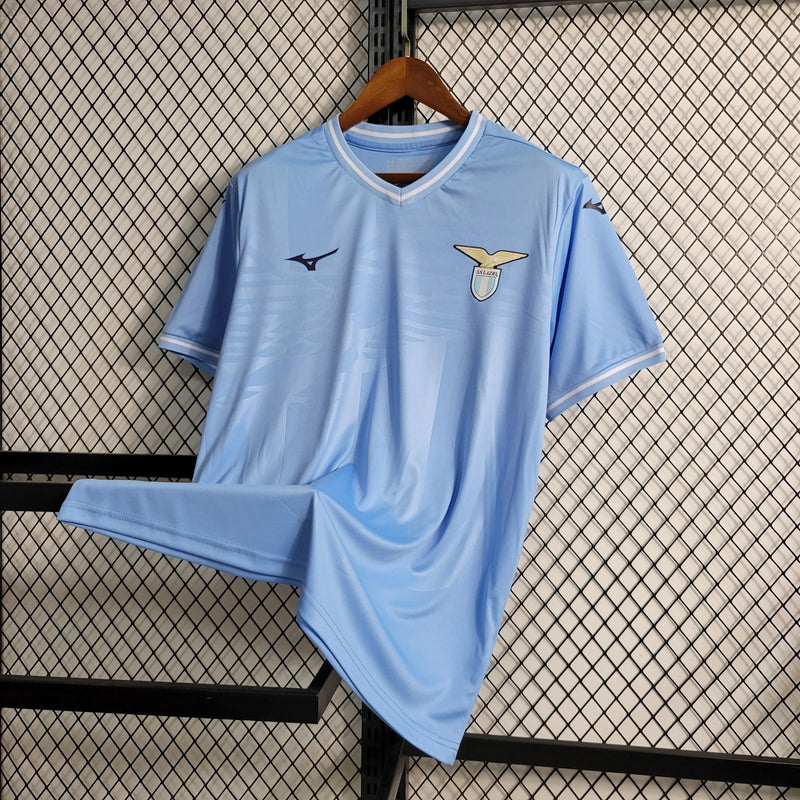 Camisa Lazio Home 23/24 - Torcedor Masculina Azul - Camisa de Time Oficial - Buyit