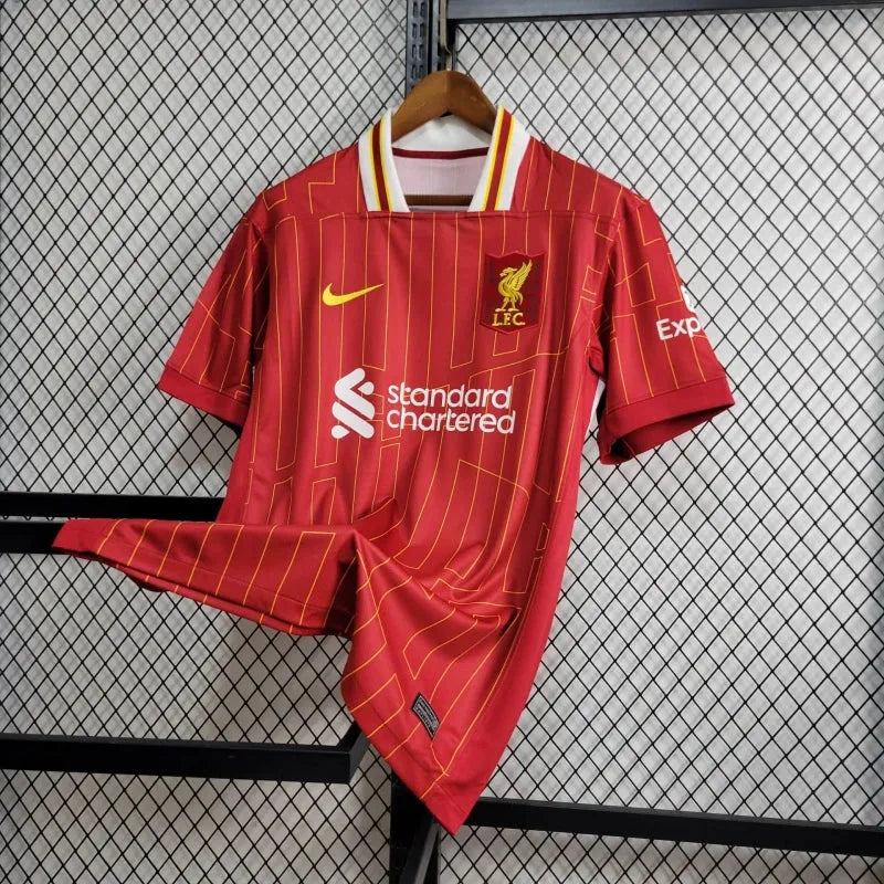 Camisa Liverpool Home 24/25 - Torcedor Masculina Vermelha - Camisa de Time Oficial - Buyit