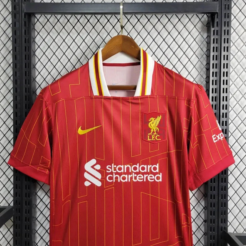 Camisa Liverpool Home 24/25 - Torcedor Masculina Vermelha - Camisa de Time Oficial - Buyit