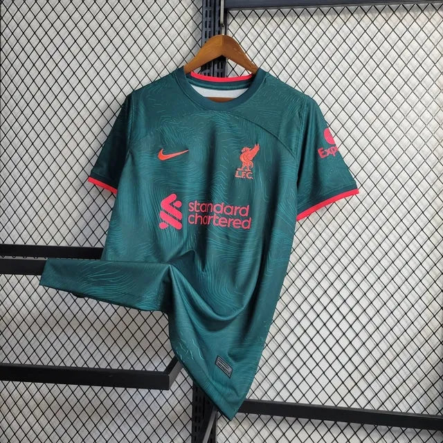 Camisa Liverpool III 22/23 - Torcedor Masculina Verde - Camisa de Time Oficial - Buyit