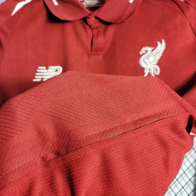 Camisa Liverpool Retrô 2018/19 - Torcedor Masculina Vermelha - Camisa de Time Oficial - Buyit