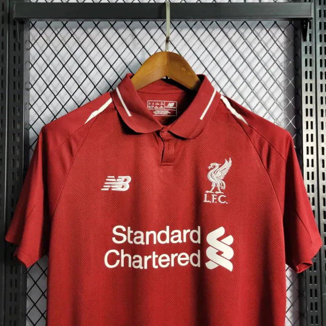 Camisa Liverpool Retrô 2018/19 - Torcedor Masculina Vermelha - Camisa de Time Oficial - Buyit