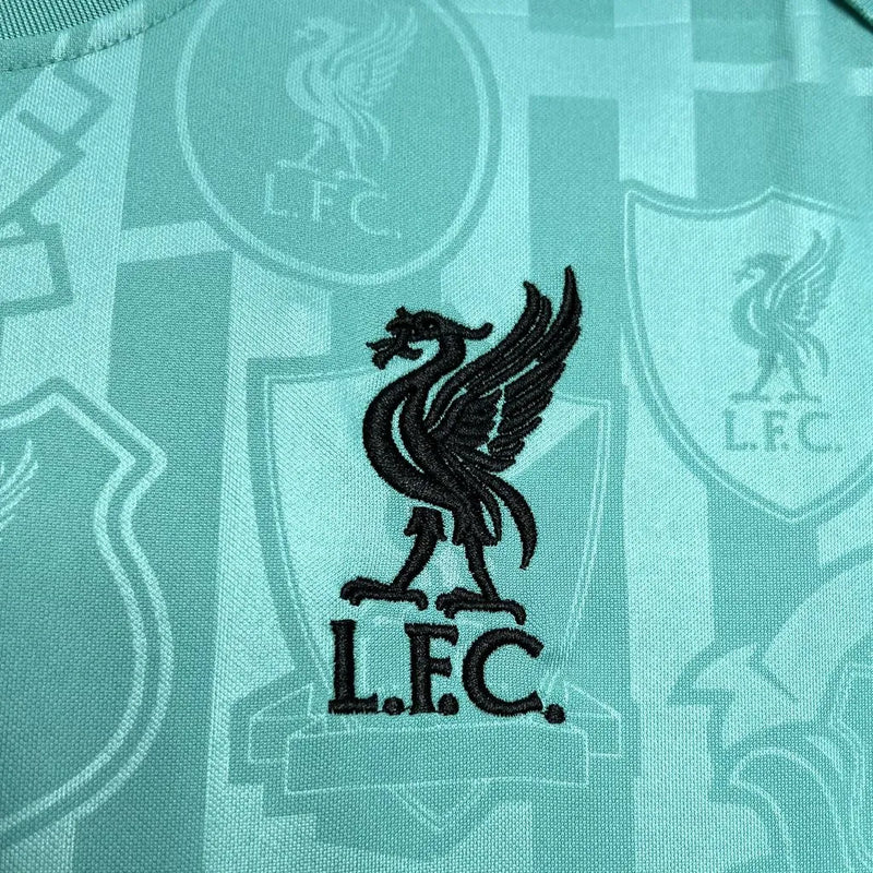 Camisa Liverpool Treino 24/25 - Torcedor Masculina Azul - Camisa de Time Oficial - Buyit