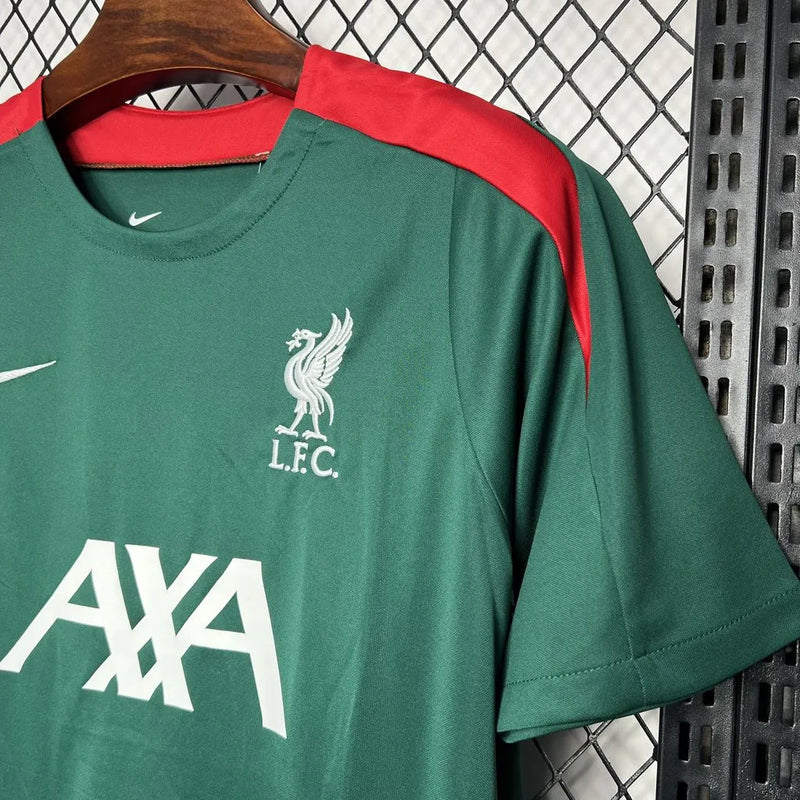 Camisa Liverpool Treino 24/25 - Torcedor Masculina Verde Escuro - Camisa de Time Oficial - Buyit