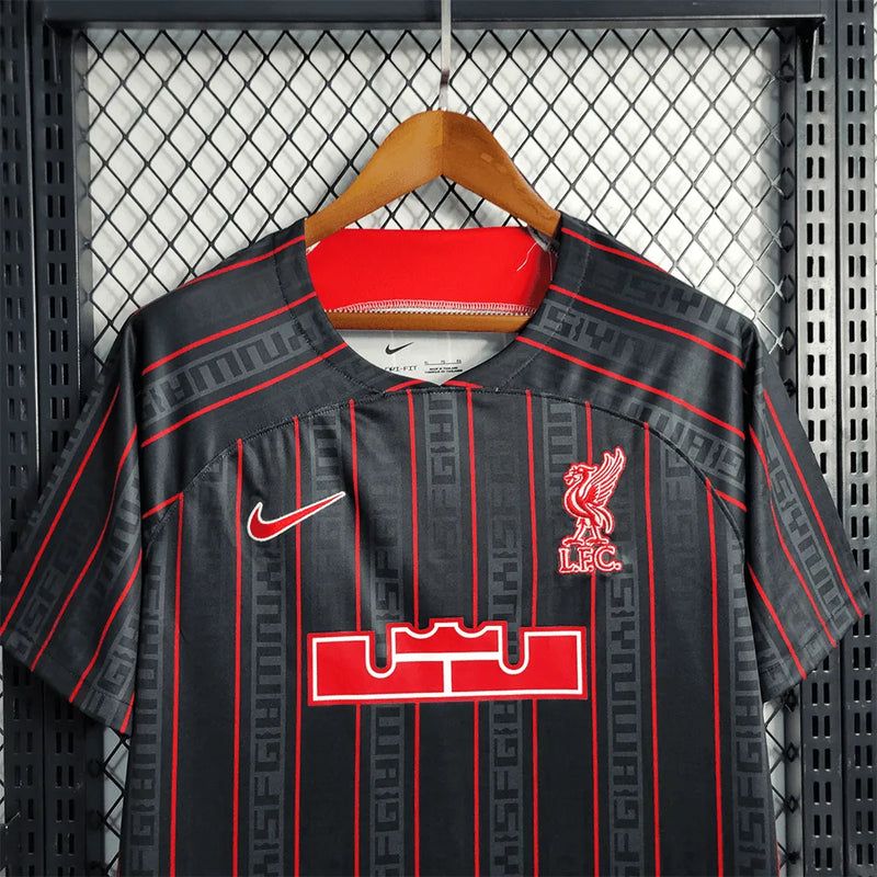 Camisa Liverpool x Lebron James 23/24 - Torcedor Masculina - Camisa de Time Oficial - Buyit