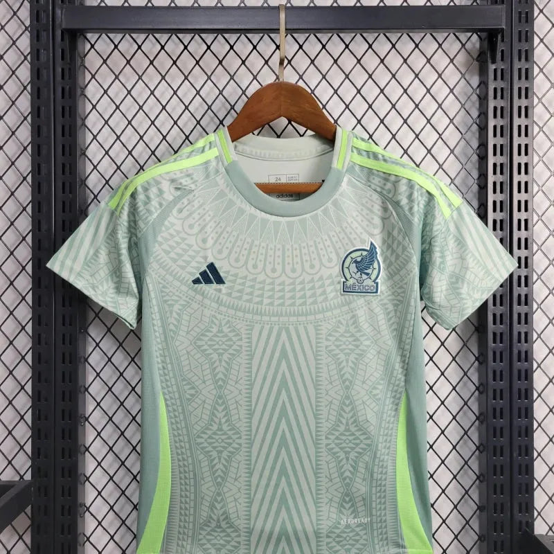 Camisa México Away 24/25 - Torcedor Infantil Verde - Camisa de Time Oficial - Buyit