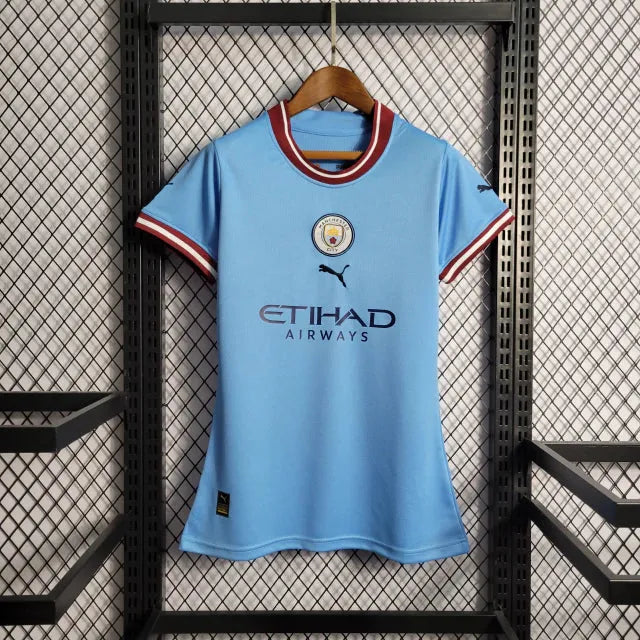 Camisa Manchester City Home 22/23 - Torcedor Feminina - Camisa de Time Oficial - Buyit