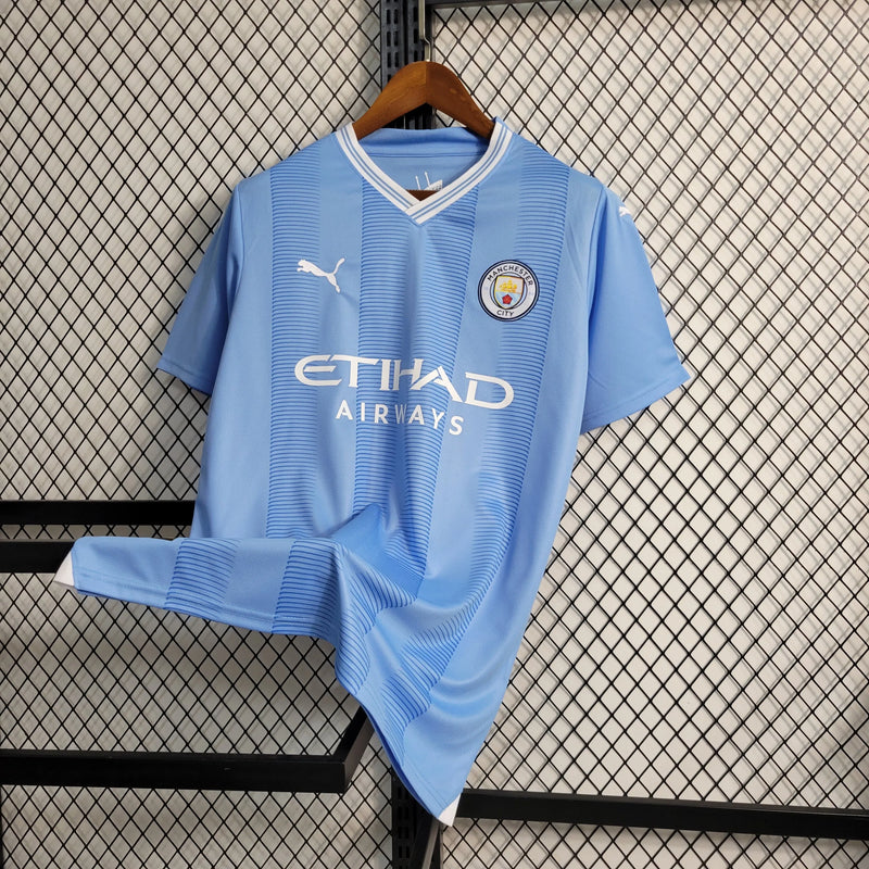 Camisa Manchester City Home 23/24 - Torcedor Masculina - Camisa de Time Oficial - Buyit