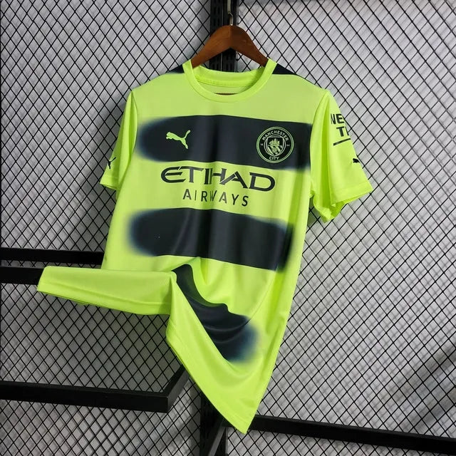 Camisa Manchester City II Away 22/23 - Torcedor Masculina Verde - Camisa de Time Oficial - Buyit