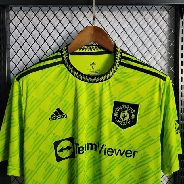 Camisa Manchester United Away 22/23 - Torcedor Masculina Verde - Camisa de Time Oficial - Buyit