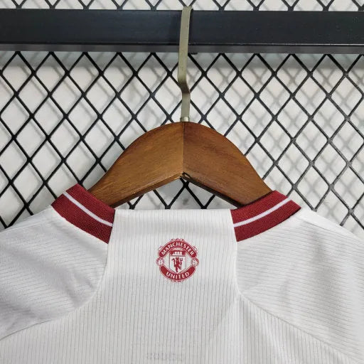 Camisa Manchester United Away 23/24 - Torcedor Infantil Branca - Camisa de Time Oficial - Buyit