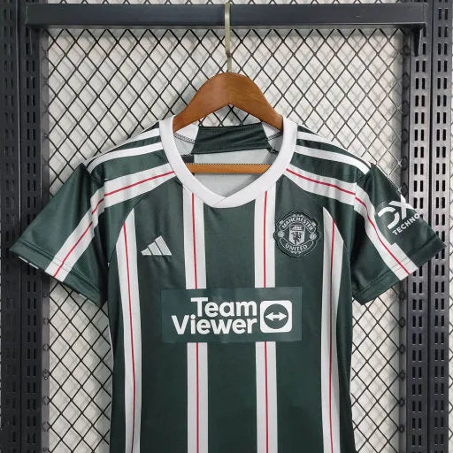 Camisa Manchester United Away 23/24 - Torcedor Infantil Verde - Camisa de Time Oficial - Buyit