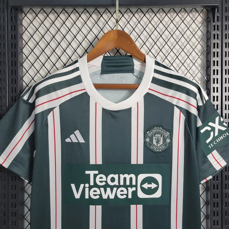 Camisa Manchester United Away 23/24 - Torcedor Masculina Verde - Camisa de Time Oficial - Buyit