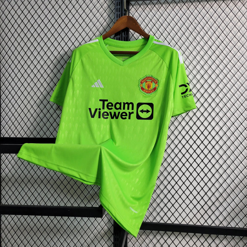 Camisa Manchester United Goleiro 23/24 - Torcedor Masculina Verde - Camisa de Time Oficial - Buyit