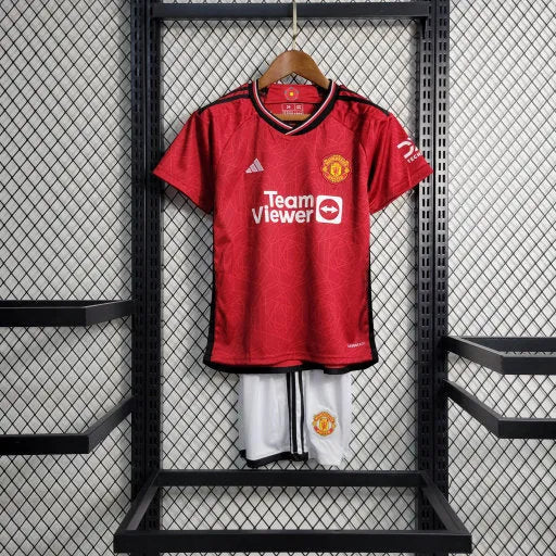 Camisa Manchester United Home 23/24 - Torcedor Infantil Vermelha - Camisa de Time Oficial - Buyit