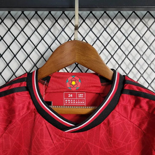 Camisa Manchester United Home 23/24 - Torcedor Infantil Vermelha - Camisa de Time Oficial - Buyit