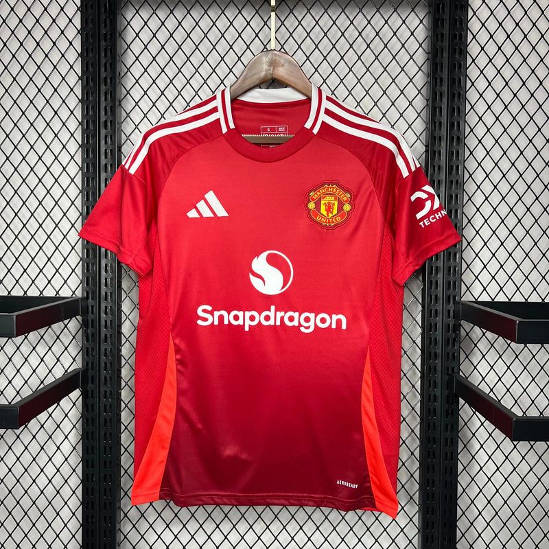 Camisa Manchester United Home 24/25 - Torcedor Masculina Vermelha - Camisa de Time Oficial - Buyit