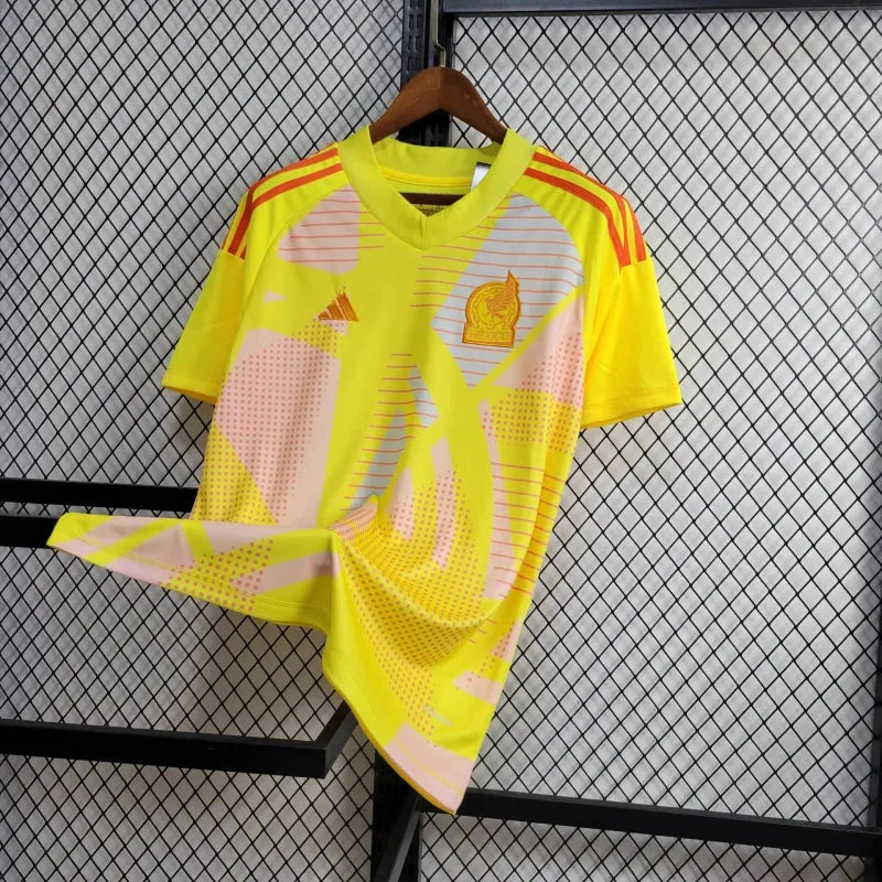 Camisa México Goleiro 24/25 - Torcedor Masculina Amarela - Camisa de Time Oficial - Buyit