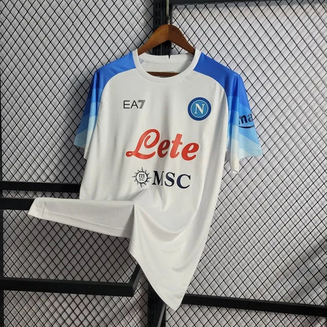 Camisa Napoli Away 22/23 - Torcedor Masculina Branca - Camisa de Time Oficial - Buyit