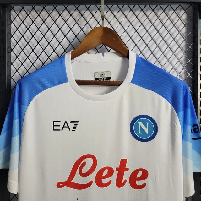 Camisa Napoli Away 22/23 - Torcedor Masculina Branca - Camisa de Time Oficial - Buyit