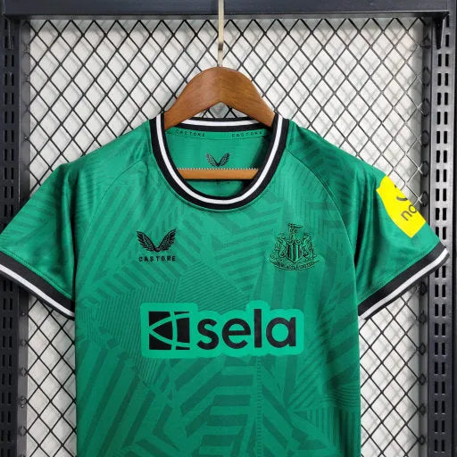 Camisa Newcastle United Away 23/24 - Torcedor Infantil Verde - Camisa de Time Oficial - Buyit