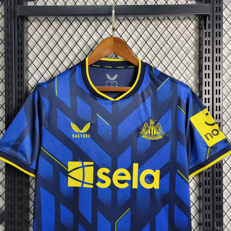 Camisa Newcastle United Away II 23/24 - Torcedor Masculina Azul - Camisa de Time Oficial - Buyit