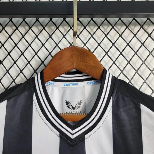 Camisa Newcastle United Home 23/24 - Torcedor Infantil Preta e Branca - Camisa de Time Oficial - Buyit