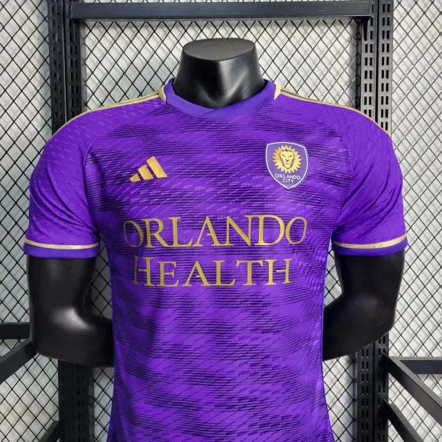 Camisa Orlando City Home 23/24 - Jogador Masculina Roxa - Camisa de Time Oficial - Buyit