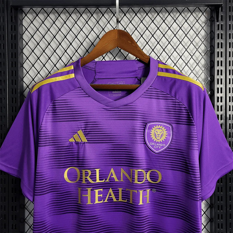 Camisa Orlando City Home 23/24 - Torcedor Masculina Roxa - Camisa de Time Oficial - Buyit