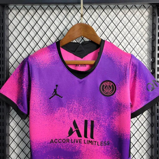 Camisa PSG 20/21 - Torcedor Infantil Rosa e Roxa - Camisa de Time Oficial - Buyit