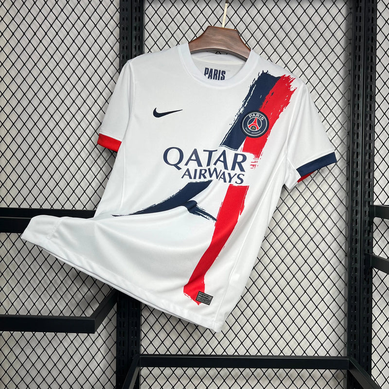 Camisa PSG Away 24/25 - Torcedor Masculina Branca - Camisa de Time Oficial - Buyit