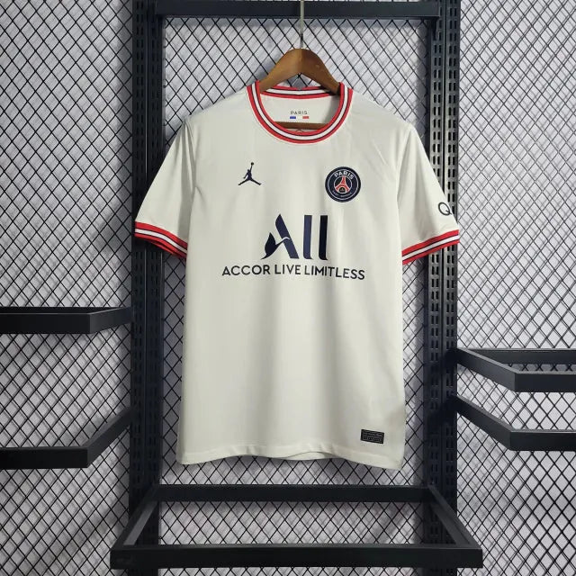 Camisa PSG III Away 21/22 - Torcedor Masculina Branca - Camisa de Time Oficial - Buyit