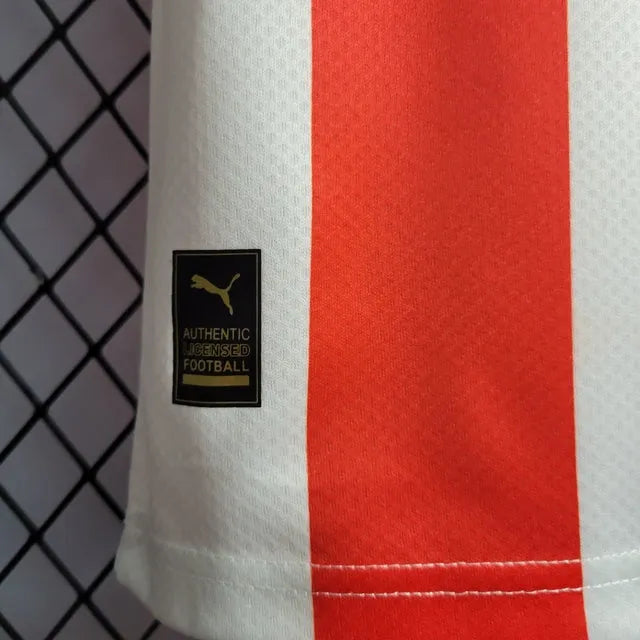 Camisa PSV Home 22/23 - Torcedor Masculina Branca e Vemelha - Camisa de Time Oficial - Buyit