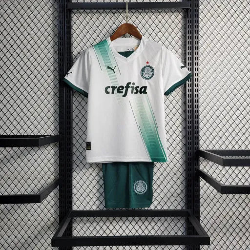 Camisa Palmeiras Away 23/24 - Torcedor Infantil Branca - Camisa de Time Oficial - Buyit