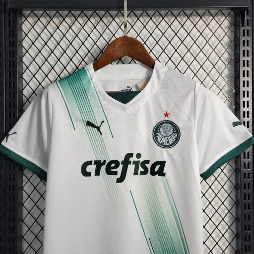 Camisa Palmeiras Away 23/24 - Torcedor Infantil Branca - Camisa de Time Oficial - Buyit