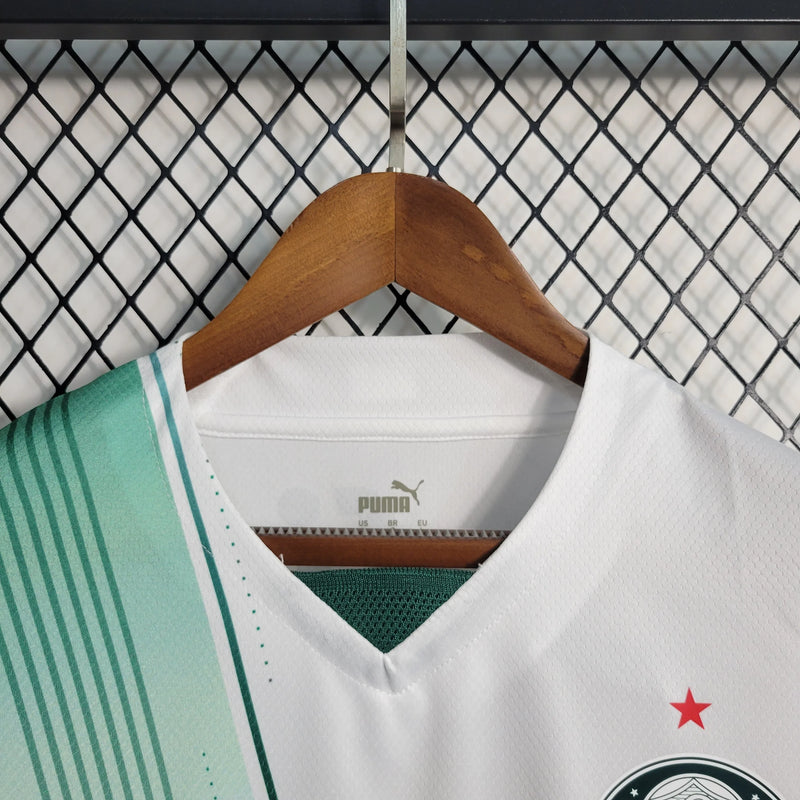 Camisa Palmeiras Away 23/24 - Torcedor Masculina Branca - Camisa de Time Oficial - Buyit