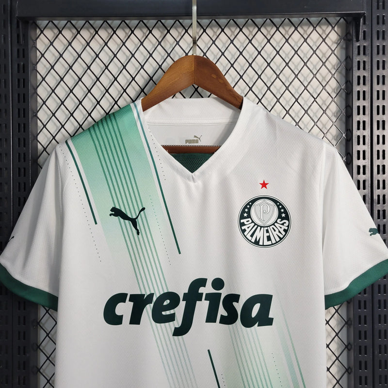 Camisa Palmeiras Away 23/24 - Torcedor Masculina Branca - Camisa de Time Oficial - Buyit