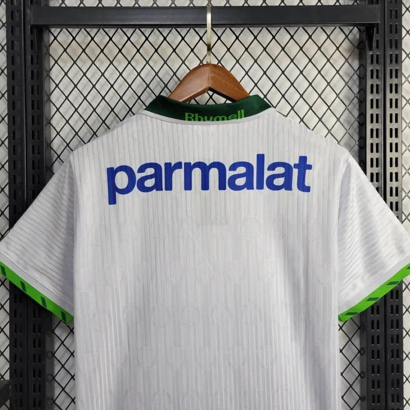 Camisa Palmeiras Away Retrô 1996 - Torcedor Masculina Branca PARMALAT - Camisa de Time Oficial - Buyit