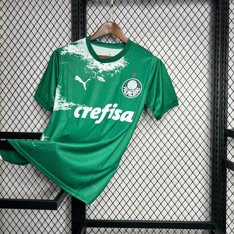 Camisa Palmeiras Edição Meio Ambiente 24/25 - Torcedor Masculina Manhcada Verde - Camisa de Time Oficial - Buyit