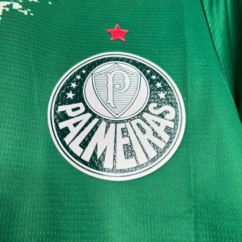 Camisa Palmeiras Edição Meio Ambiente 24/25 - Torcedor Masculina Manhcada Verde - Camisa de Time Oficial - Buyit